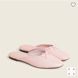 NWT J CREW pink ballet mules size 7